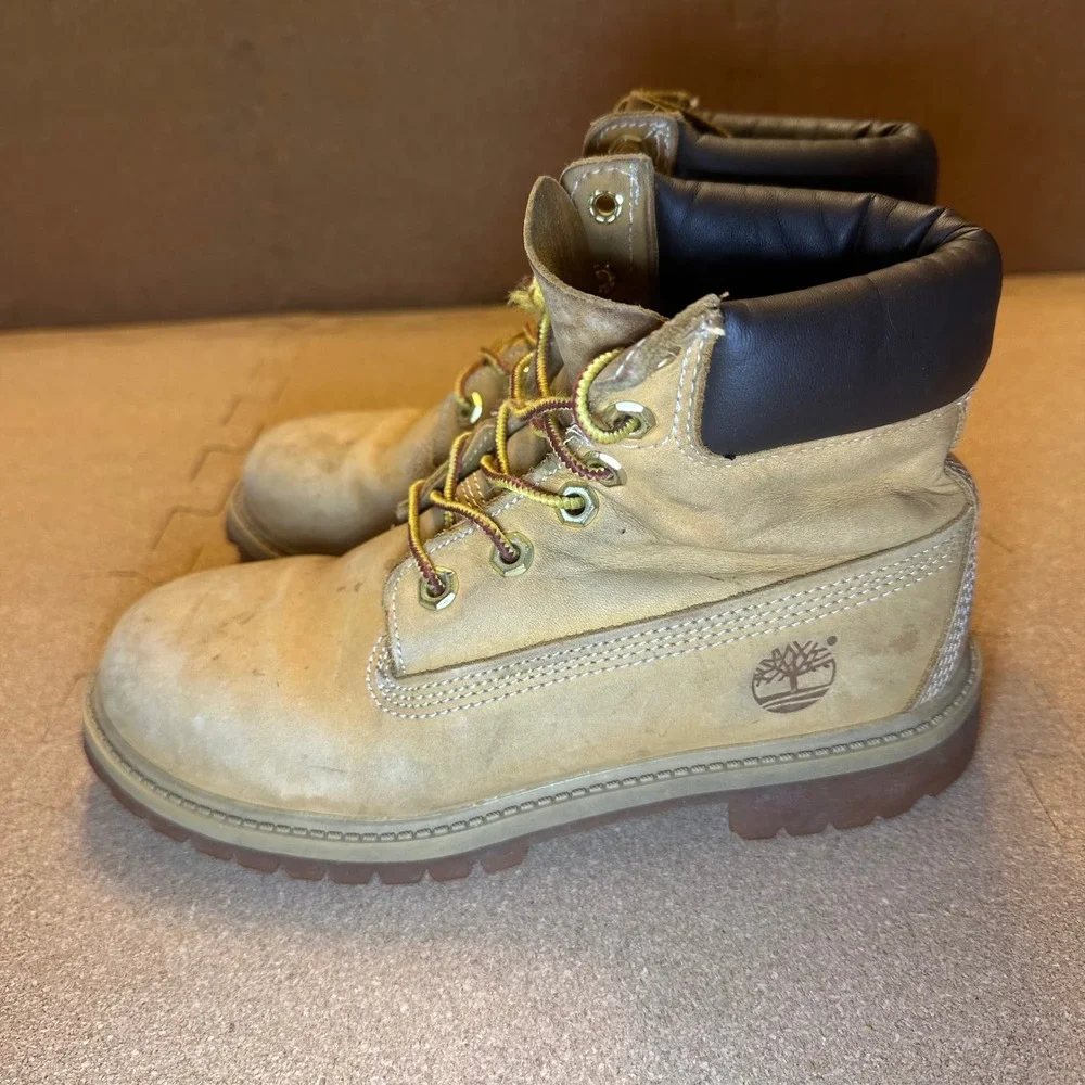 Timberland 6 Inch Premium Waterproof Boots Wheat Leather 12909 Mens 4 M